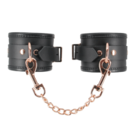 LEATHER CUFFS WITH ROSE GOLD HARDWARE LEATHER CUFFS WITH ROSE GOLD HARDWARE